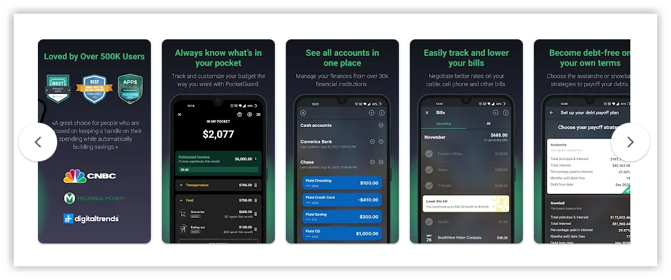 Pocketguard Money Management App