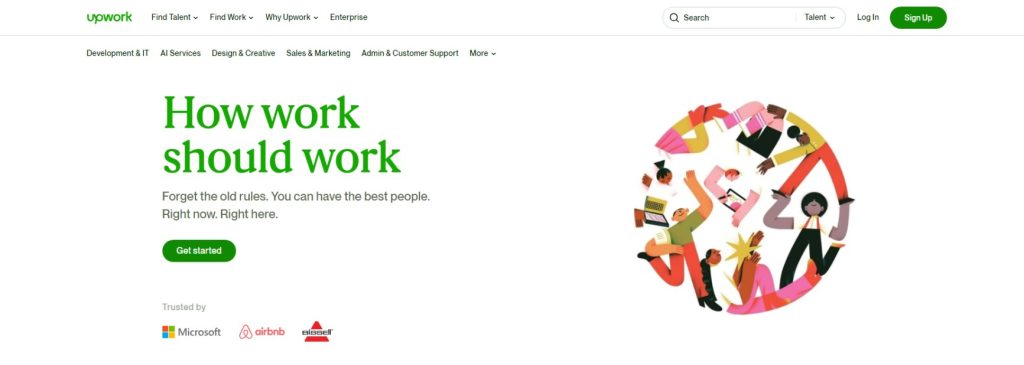 Upwork Big Tech Companies